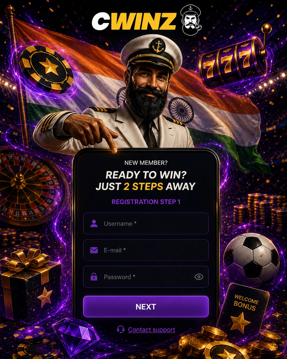 banner for register page